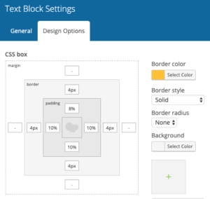 Call out settings example